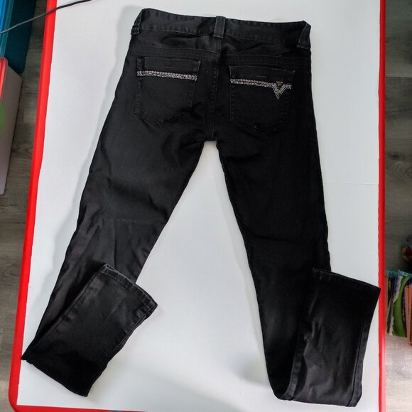 Guess Jeans Daredevil skinny leg stretch black women's size 26 - Picture 3 of 10
